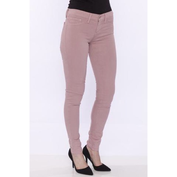 blush pink skinny jeans